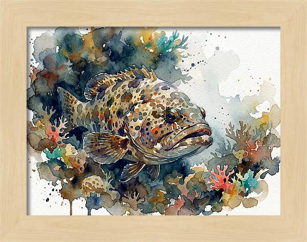 Grouper Underwater Serenity