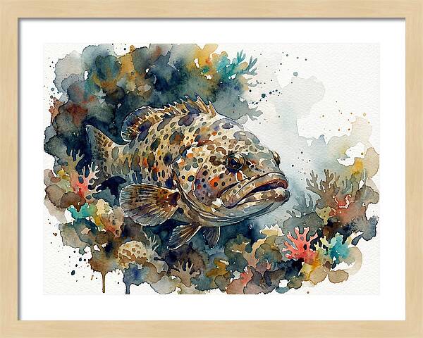 Grouper Underwater Serenity
