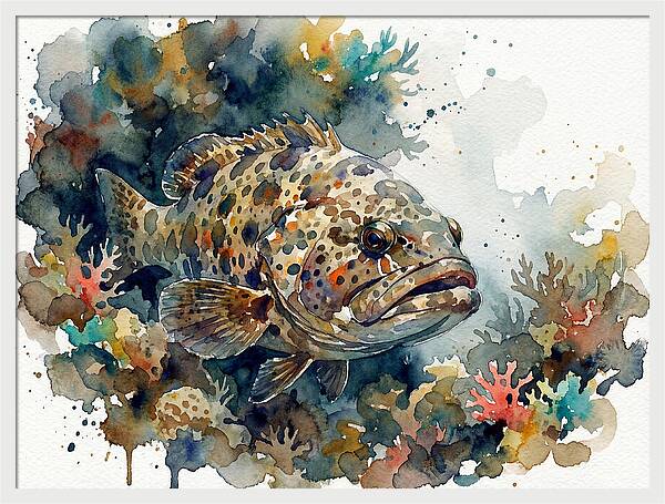 Grouper Underwater Serenity