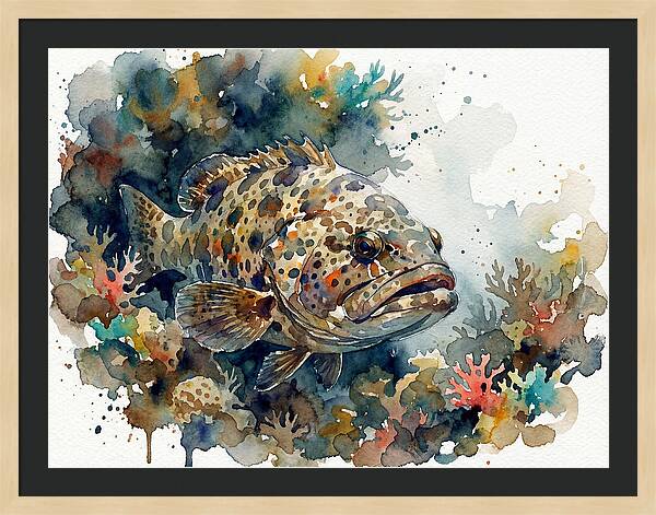Grouper Underwater Serenity