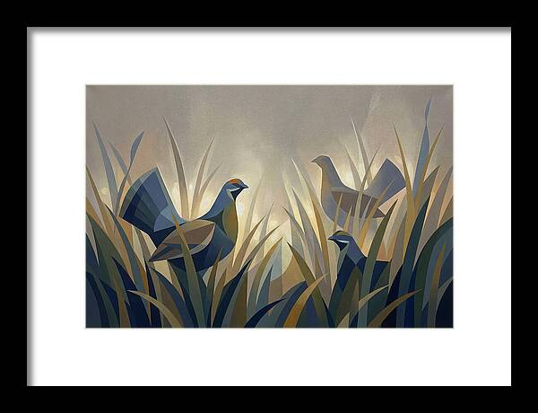 Grouse Among Tall Grass