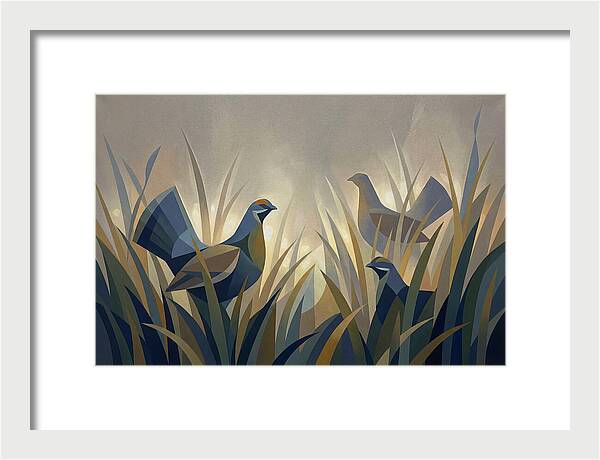 Grouse Among Tall Grass