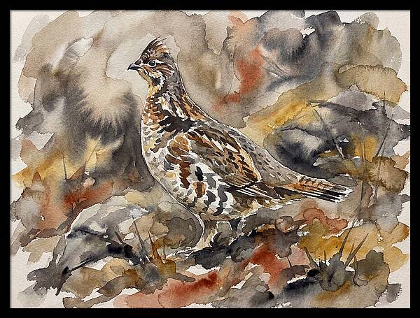 Grouse Among Vibrant Hues
