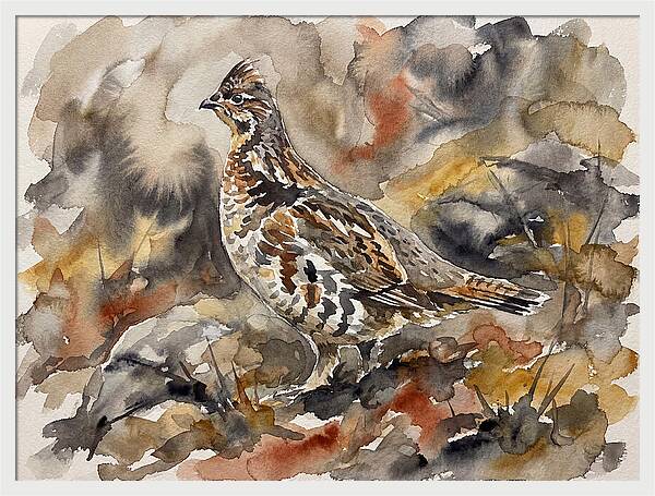 Grouse Among Vibrant Hues