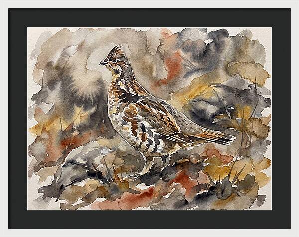 Grouse Among Vibrant Hues