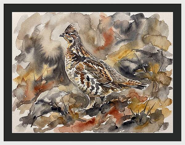 Grouse Among Vibrant Hues