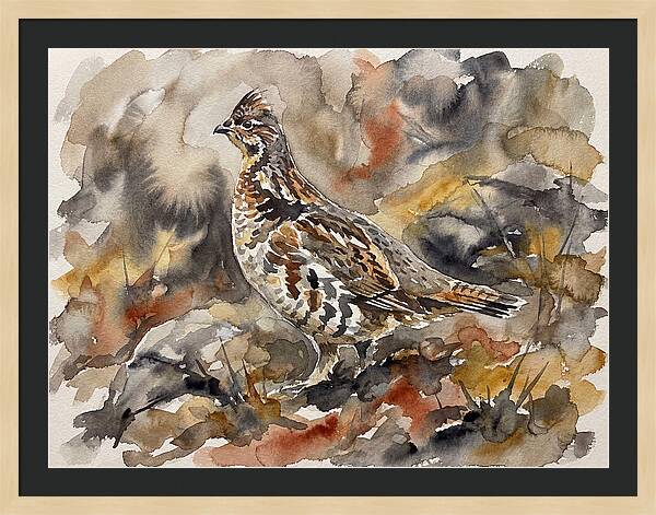 Grouse Among Vibrant Hues