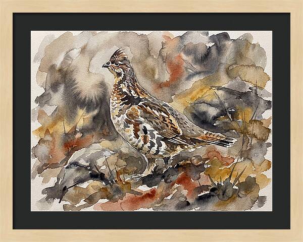 Grouse Among Vibrant Hues