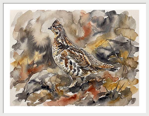 Grouse Among Vibrant Hues