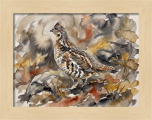 Grouse Among Vibrant Hues