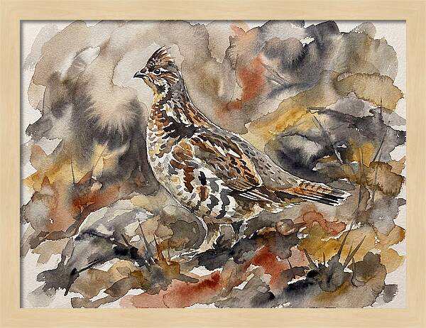 Grouse Among Vibrant Hues