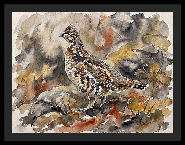 Grouse Among Vibrant Hues