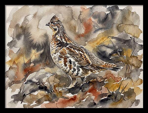 Grouse Among Vibrant Hues