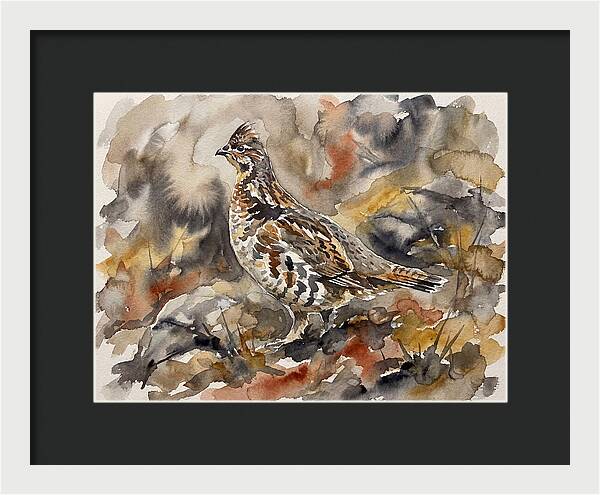 Grouse Among Vibrant Hues