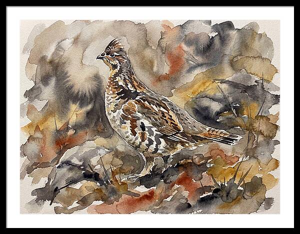 Grouse Among Vibrant Hues