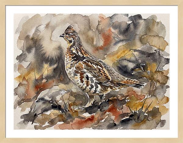 Grouse Among Vibrant Hues
