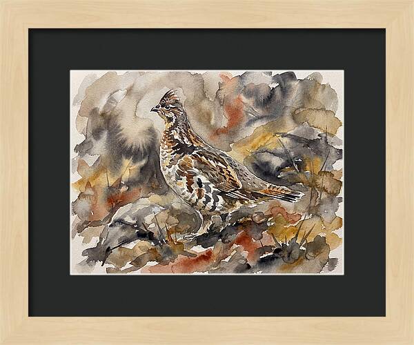 Grouse Among Vibrant Hues