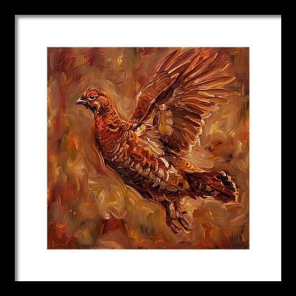 Grouse In Flight