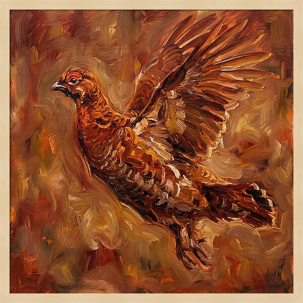 Grouse In Flight