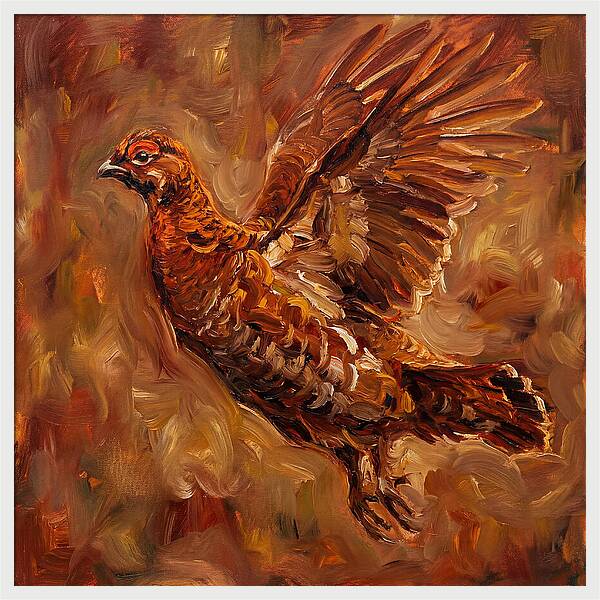 Grouse In Flight