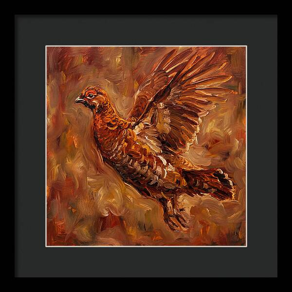 Grouse In Flight