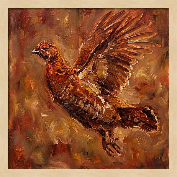 Grouse In Flight
