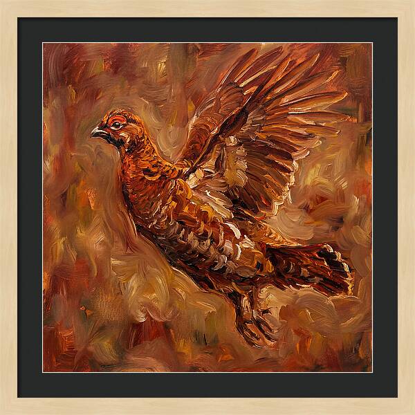 Grouse In Flight