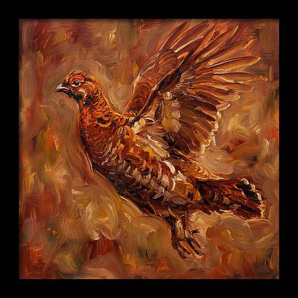 Grouse In Flight