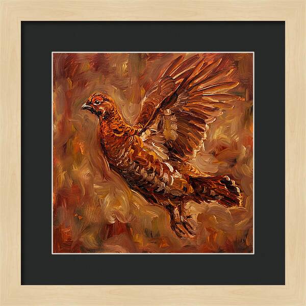 Grouse In Flight