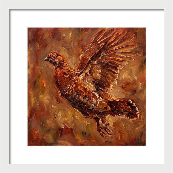 Grouse In Flight