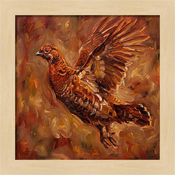 Grouse In Flight