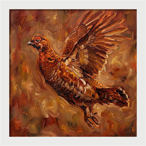 Grouse In Flight