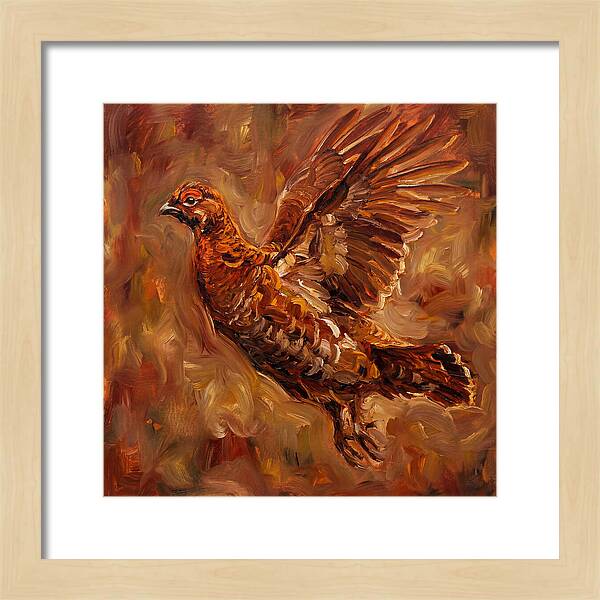 Grouse In Flight