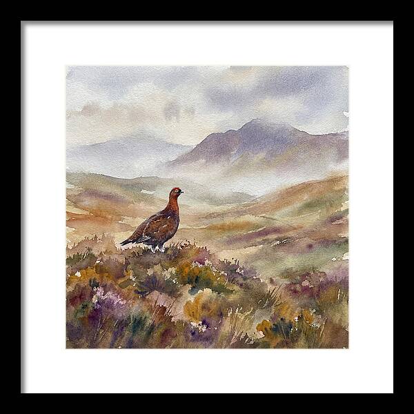 Grouse In Serene Landscape