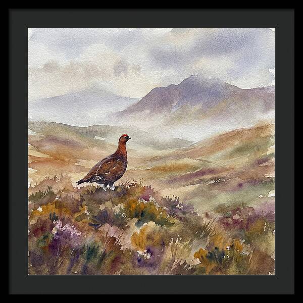 Grouse In Serene Landscape