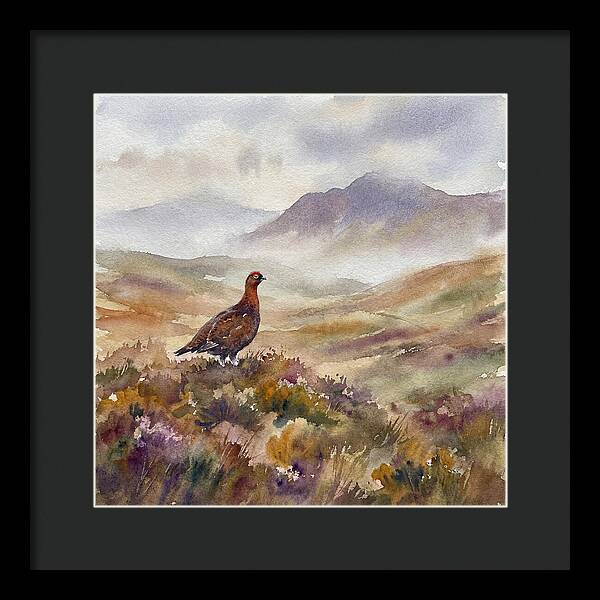 Grouse In Serene Landscape