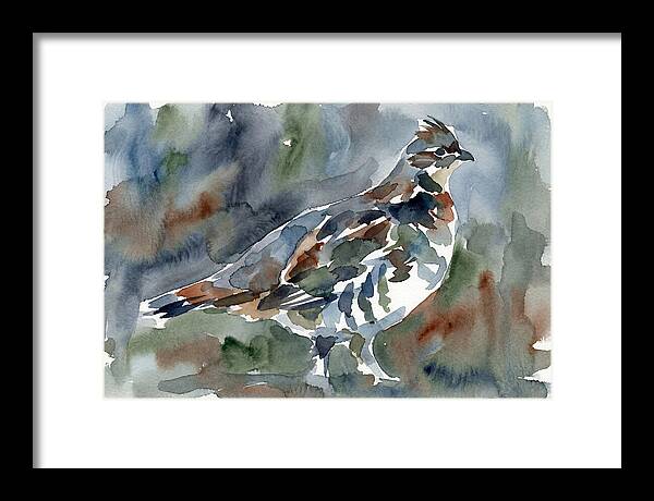 Grouse In Watercolor Harmony