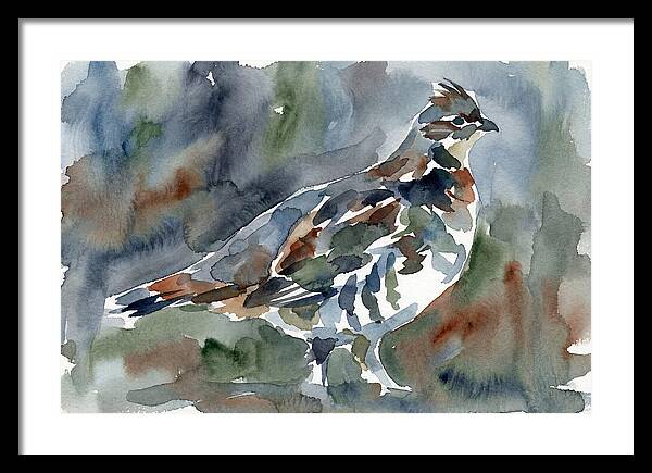 Grouse In Watercolor Harmony