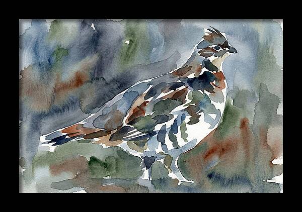 Grouse In Watercolor Harmony