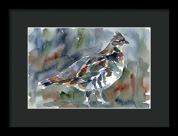 Grouse In Watercolor Harmony