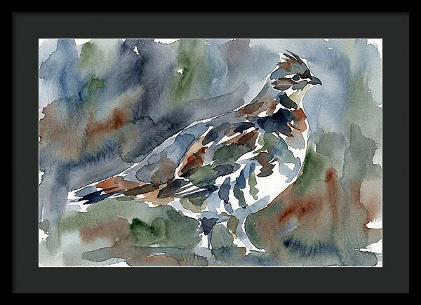 Grouse In Watercolor Harmony