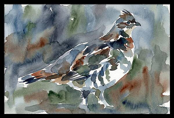 Grouse In Watercolor Harmony