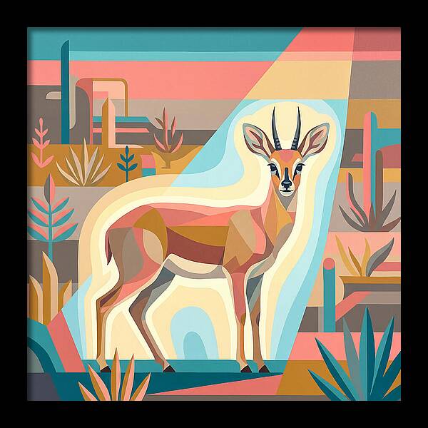 Grysbok Among Lush Scenery