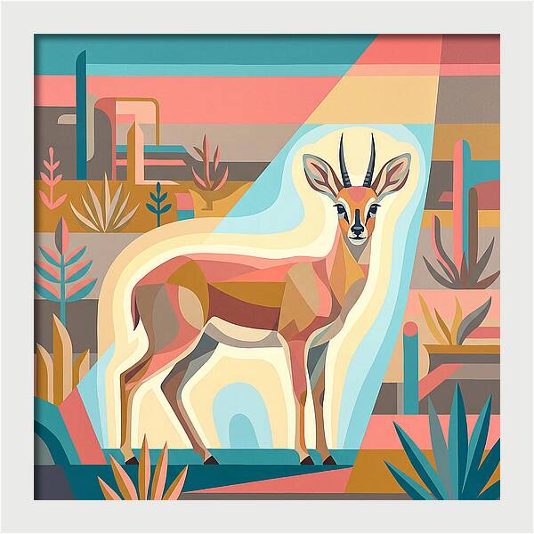 Grysbok Among Lush Scenery