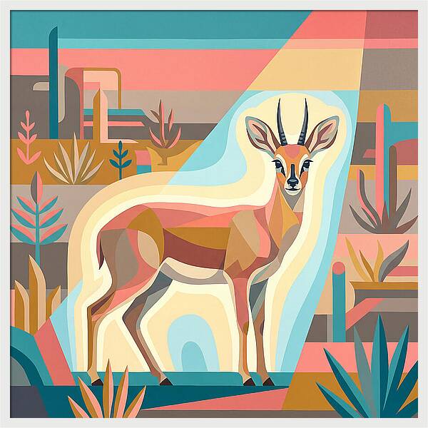 Grysbok Among Lush Scenery