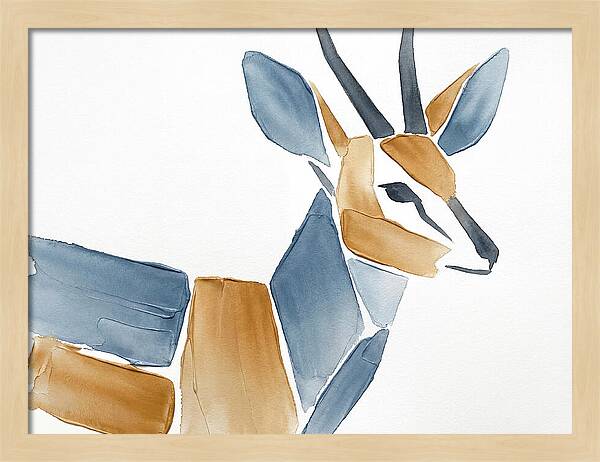Grysbok In Minimalist Style