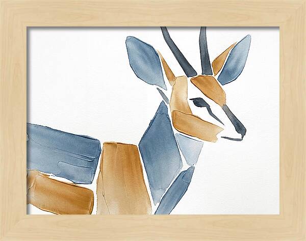 Grysbok In Minimalist Style