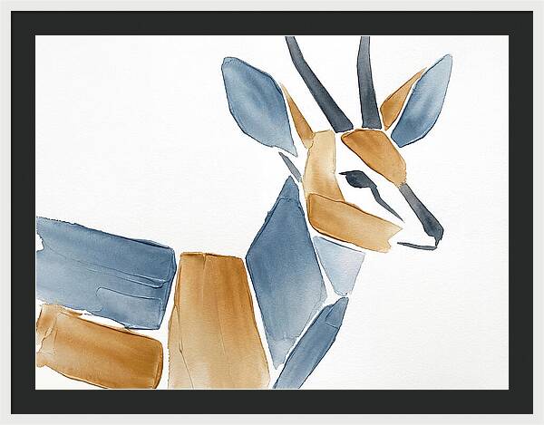 Grysbok In Minimalist Style