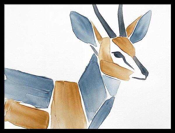 Grysbok In Minimalist Style