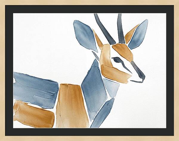 Grysbok In Minimalist Style